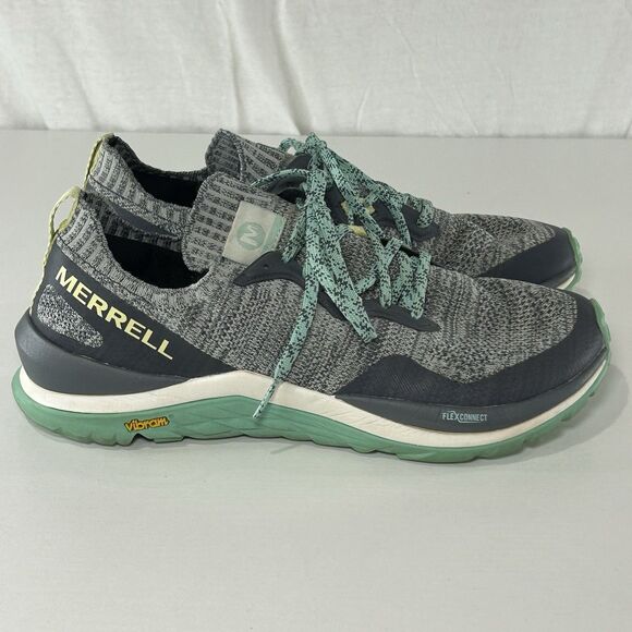 Merrell Mag 9 Running Hiking Shoes Women's 9 Gray Blue Vibram Sneaker - Picture 1 of 7